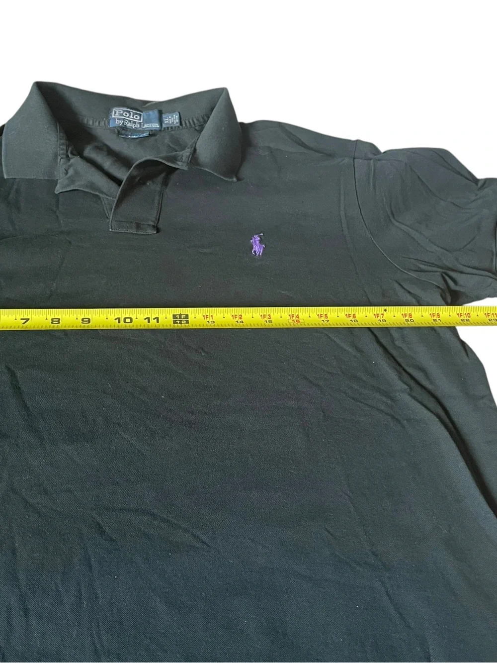 ⁠Polo Ralph Lauren Pima Cotton Polo Shirt Black XL⁠
